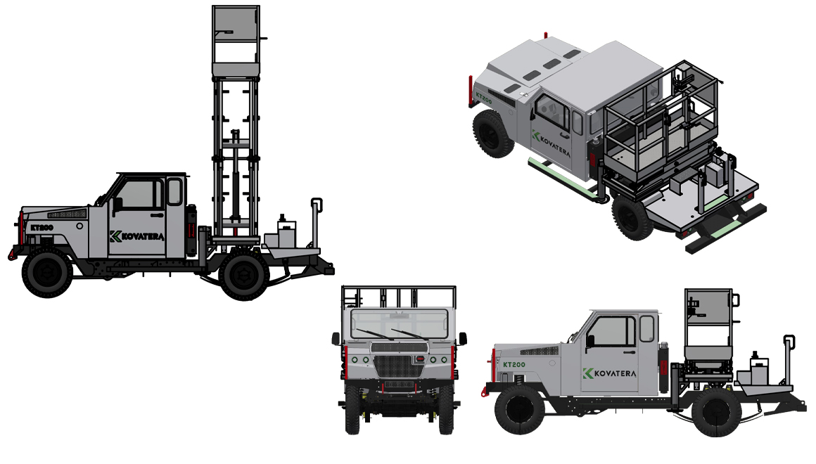 KT200 reg cab scissor lift